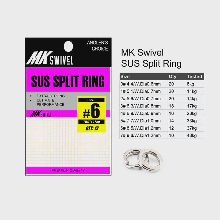 MK Swivel SUS Split Ring MK021