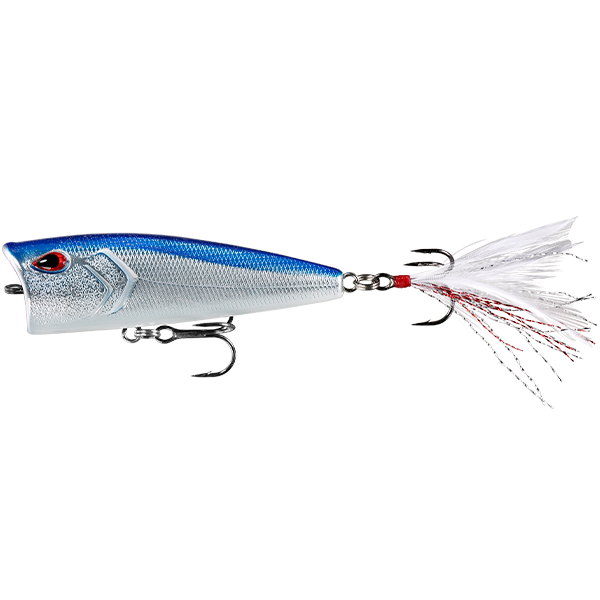 13 FISHING POPPY MC POP FACE 75, Colour: #59 CHROME BLUE BACK