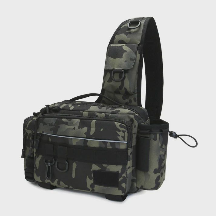 SUPERSE FISHING SLING HIP BAG 8816 (dark green camo)