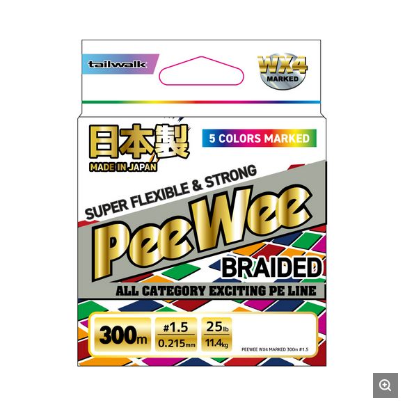 TAILWALK BRAID LINE PEEWEE MARKED WX4 300m
