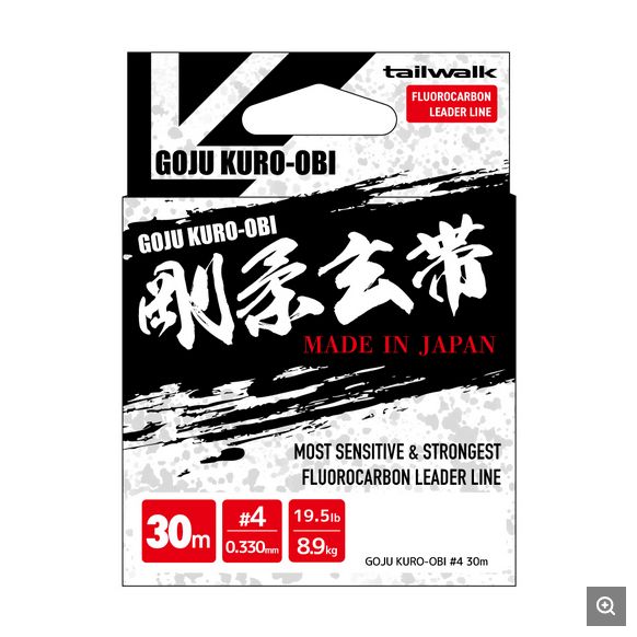 TAILWALK LINE GOJU KURO-OBI FLUOROCARBON LEADER 30m