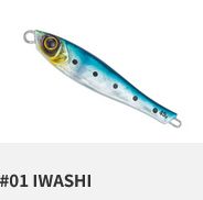 TAILWALK LURES Yummy Jig Tungsten 60g, Colour: #01 IWASHI