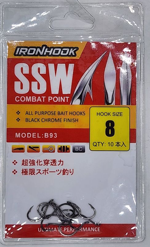 SUPERSE IRONHOOK SSW COMBAT POINT #19316, Size: #8