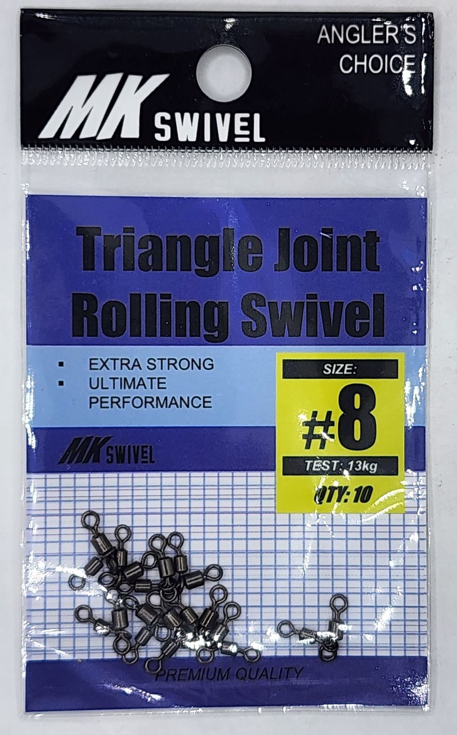 MK SWIVEL TRIANGLE JOINT ROLLING SWIVEL, Size: #8