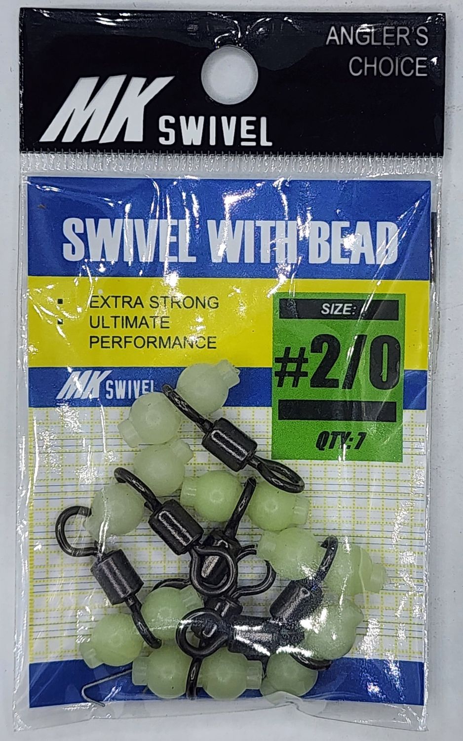 MK SWIVEL WITH BEAD, Size: #2/0