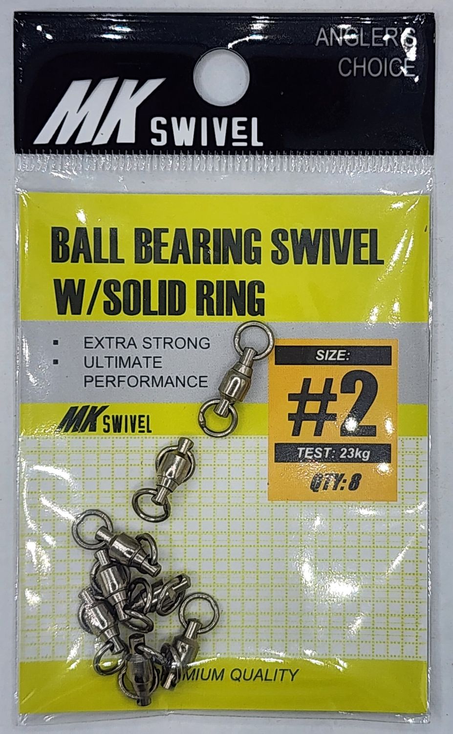 MK SWIVEL BALL BEARING SWIVEL W/SOLID RING MK044, Size: #2