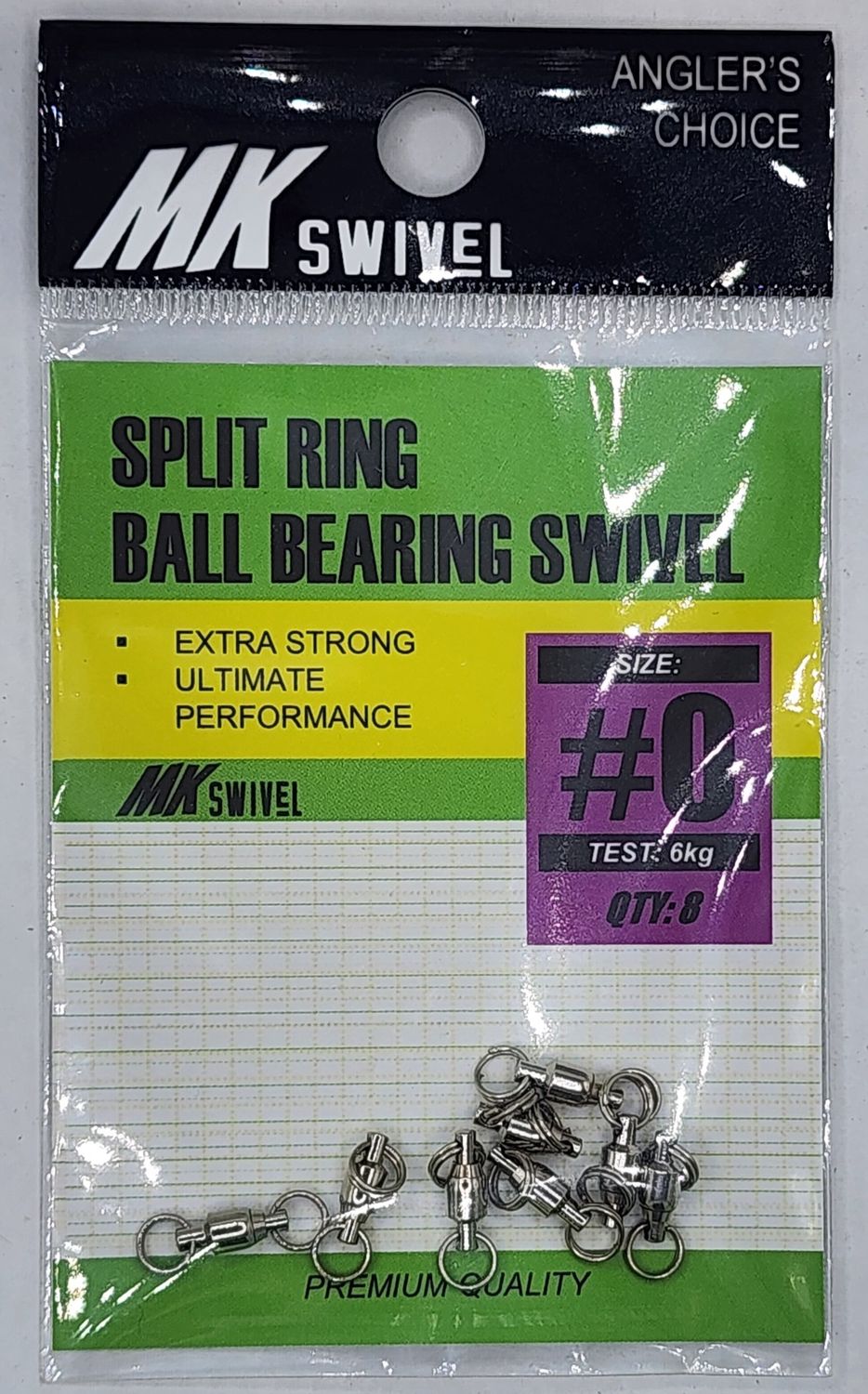 MK SWIVEL SPLIT RING BALL BEARING SWIVEL, Size: #0