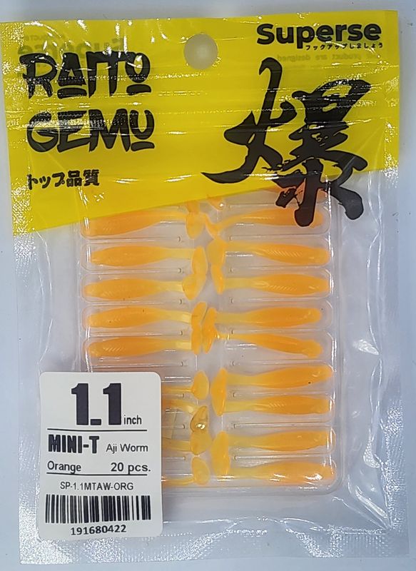 SUPERSE MINI-T AJI WORM 1.1&quot;