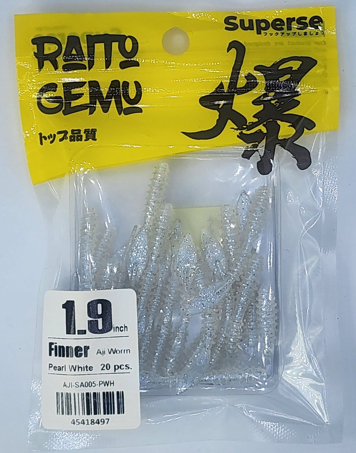 SUPERSE FINNER 1.9&quot;, Colour: PEARL WHITE