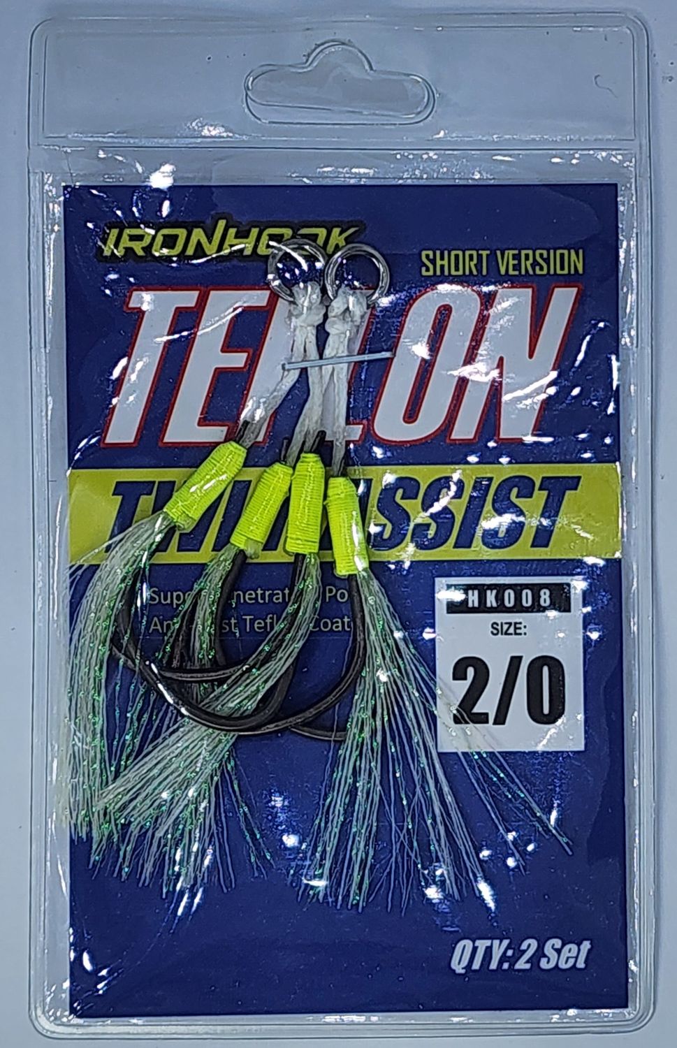 SUPERSE IRONHOOK TEFLON TWIN ASSIT, Size: 2/0