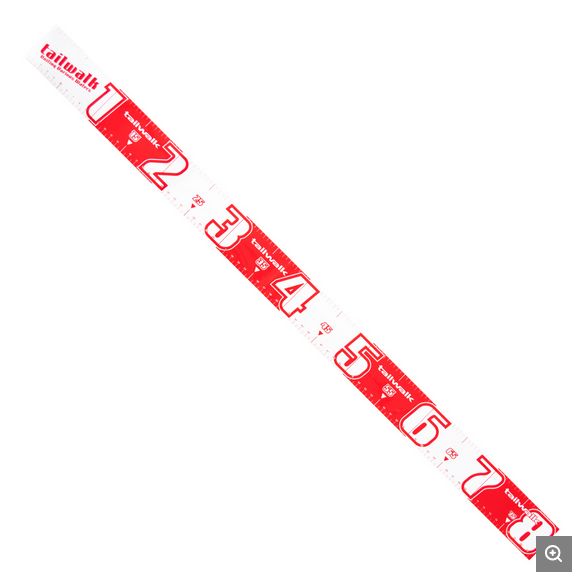 Tailwalk Measure Sticker Type-A (80cm), Colour: White/Red