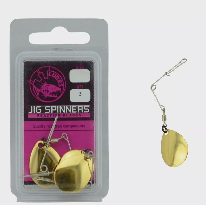 TACKLE TACTICS Jig Spinners Brass (Colorado)