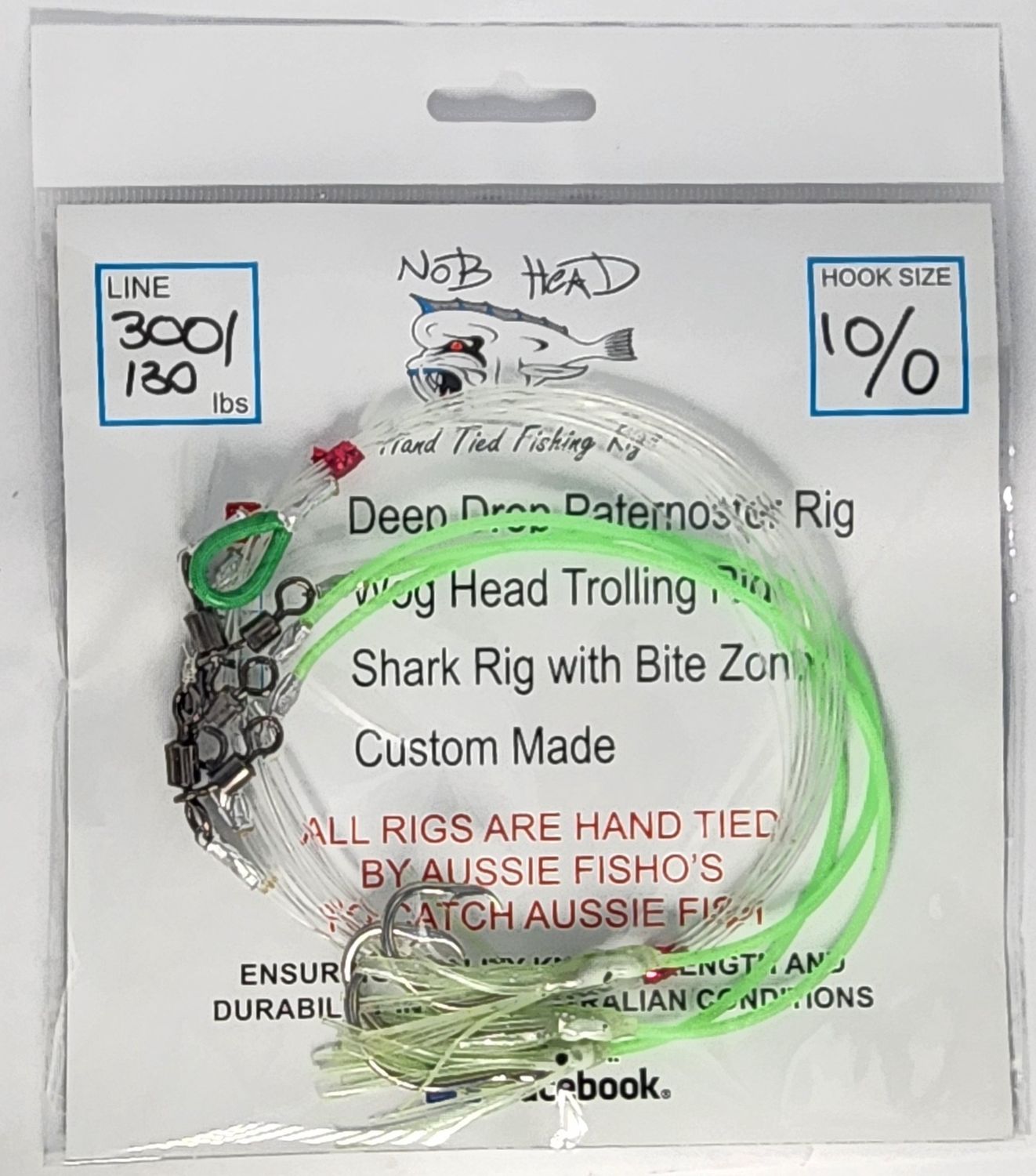 NOB HEAD DEEP DROP PATERNOSTER RIG, Size: 10/0