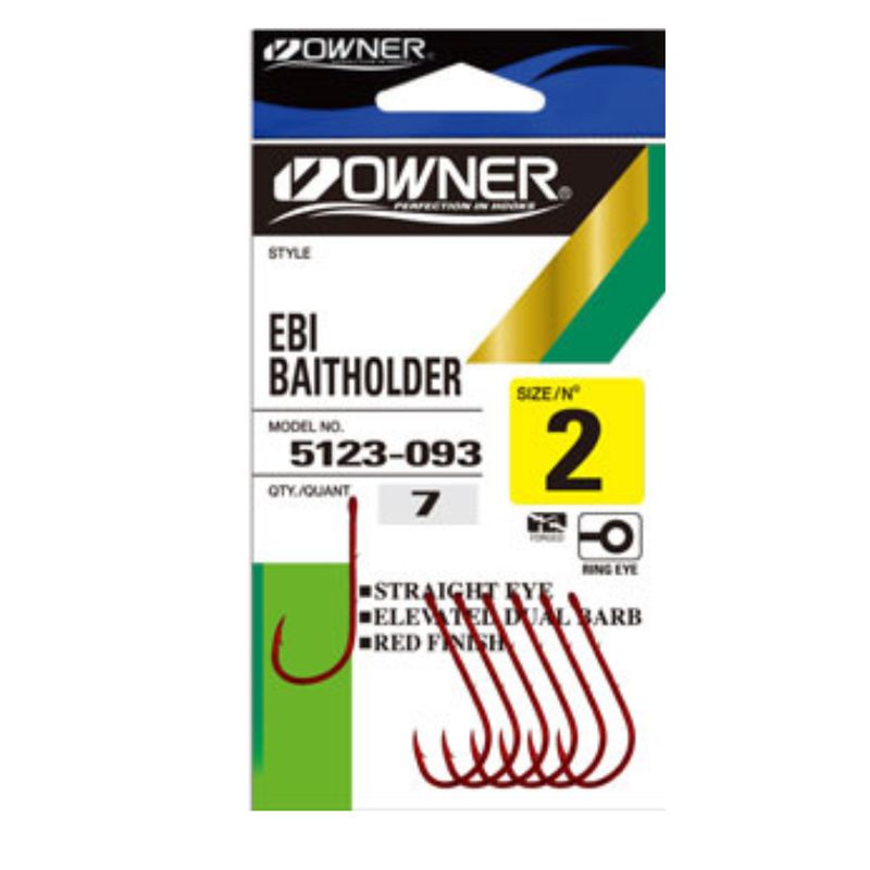 OWNER EBI Baitholder Hook (Red)