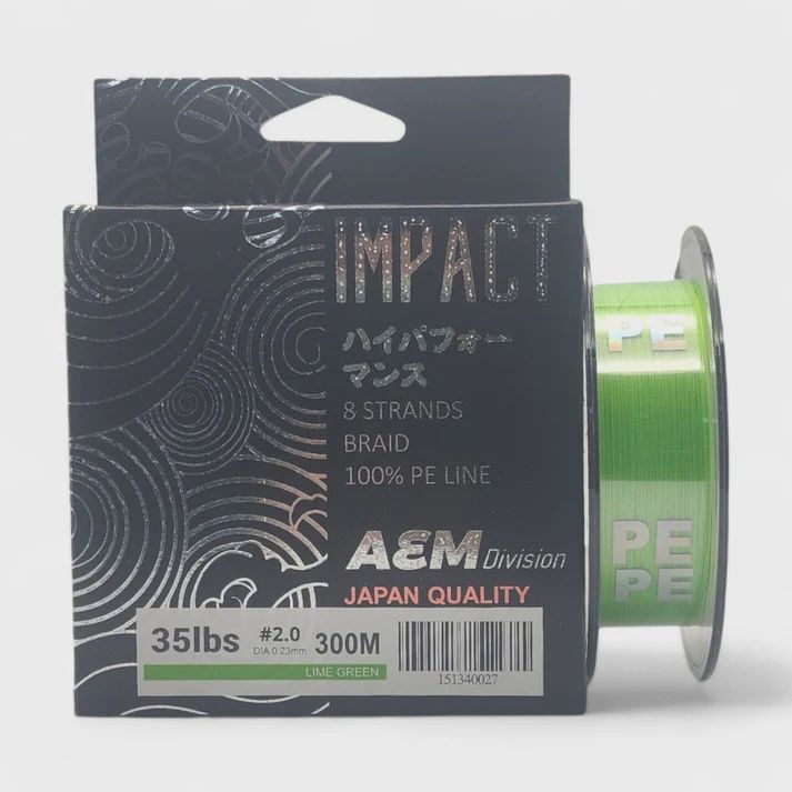 AEMD IMPACT X8 PE 300m  (LIME GREEN)