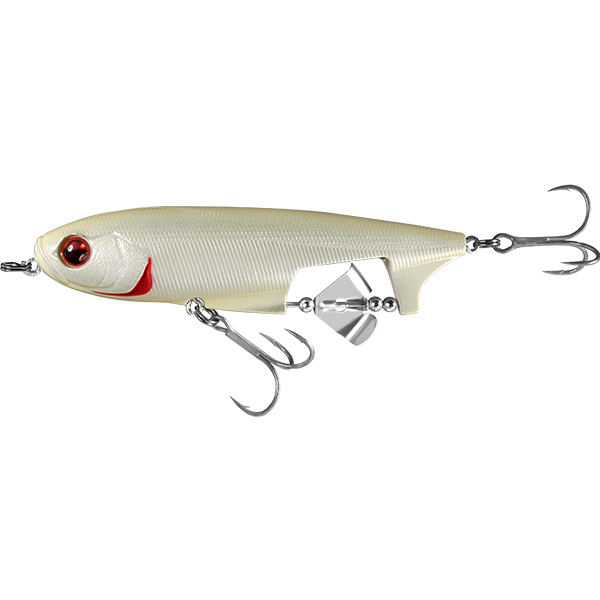13 FISHING SPIN WALKER PROP BAIT, Colour: ALBINO RHINO
