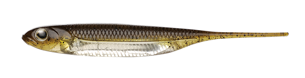 fish arrow flash j  3inch, Colour: green pumpkin/silver