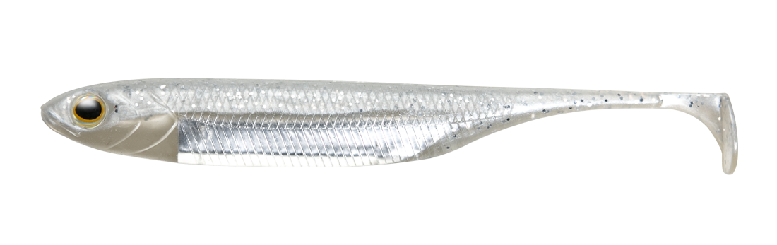 fish arrow Flash J shads 4&quot; sw, Colour: shirasu/silver