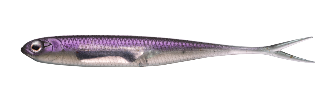 fish arrow flash j splits 4in sw, Colour: purple silver
