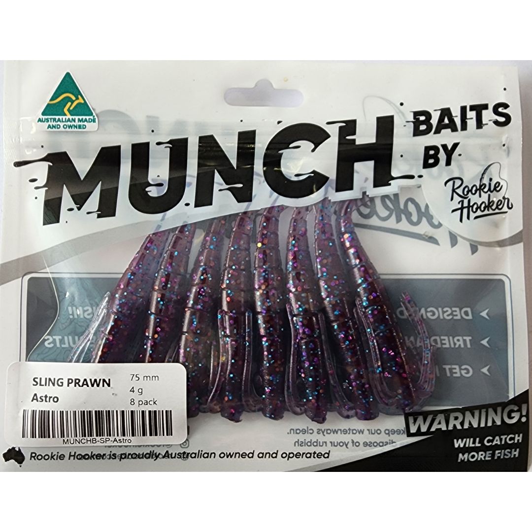 MUNCH BAITS SLING PRAWN 3", Colour: ASTRO