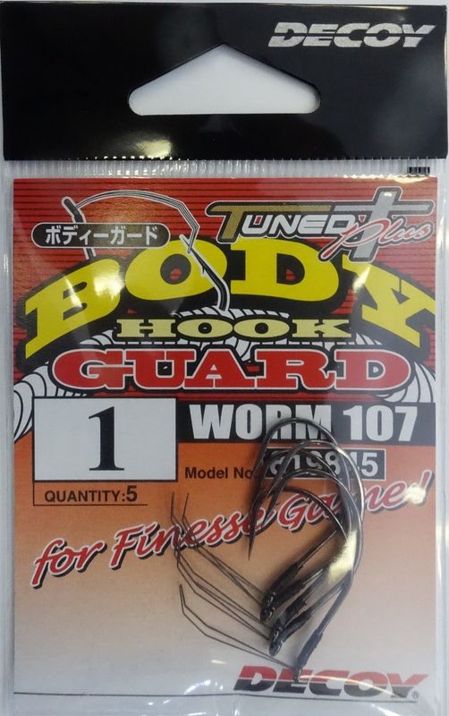 DECOY WEEDLESS HOOKS Worm107 Body Guard Hook