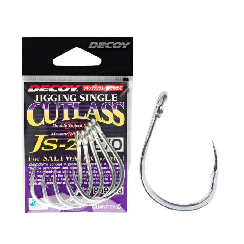 DECOY SINGLE HOOKS JS-2 Jigging Single Cutlass
