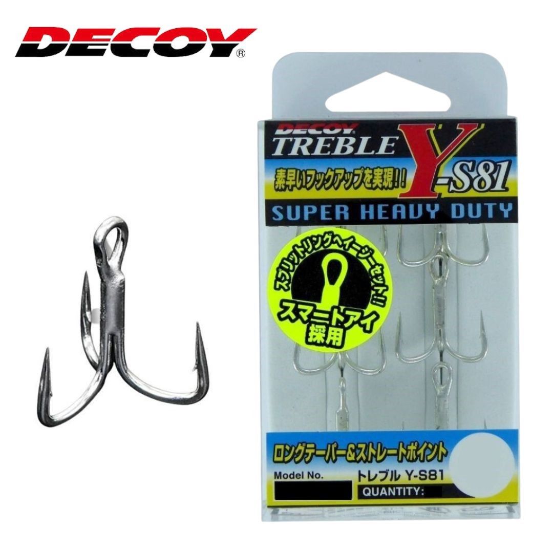 DECOY TREBLE HOOKS Y-S81 Treble Hooks