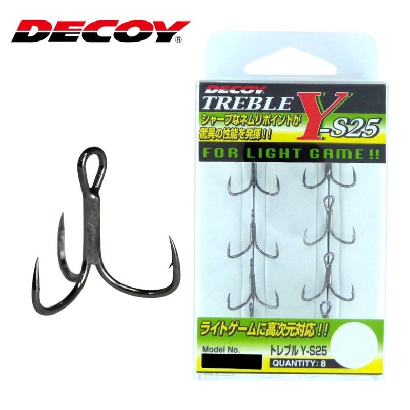 DECOY TREBLE HOOKS Y-S25 Treble Hooks