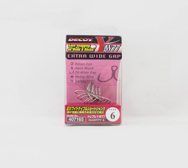 DECOY TREBLE HOOKS Y-W77 Treble Hooks