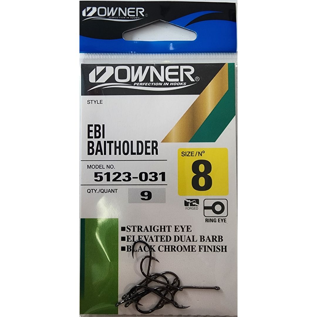 Owner 5123 Ebi Baitholder Hook, Size: 8