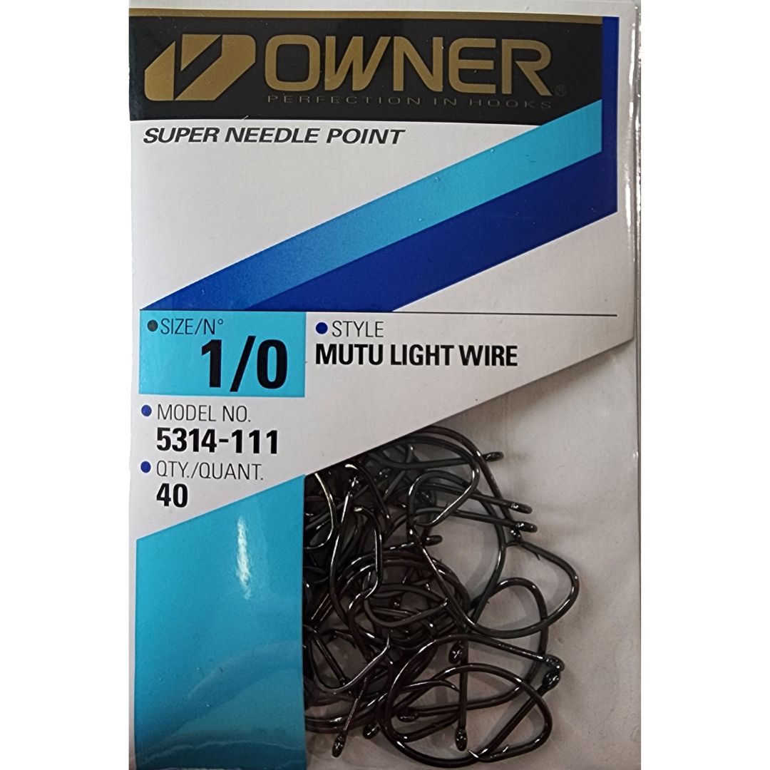 OWNER 5314 Mutu Light Circle Hooks Pro Pack (Bulk), Size: #1/0