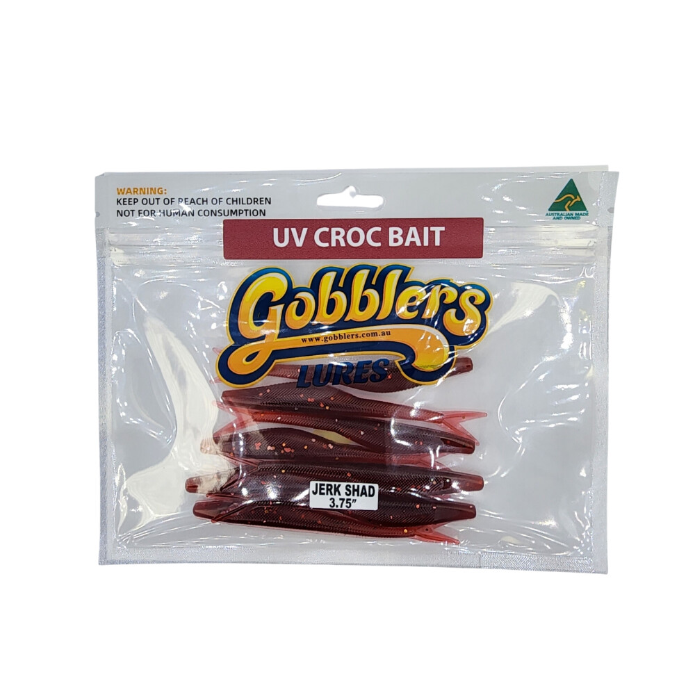 GOBBLERS LURES 3.75" Jerk Shad, Colour: UV Croc Bait