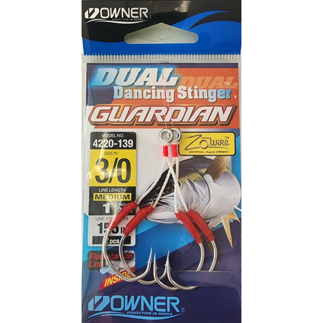 OWNER 4220 Dual Dancing Stinger Guardian, Size: 3/0