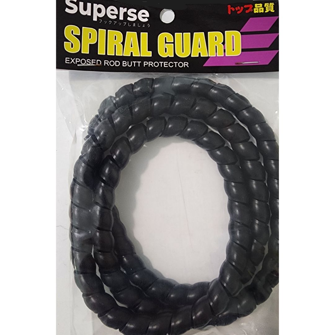 Superse 1m Rod Protector Spiral Wrap RR07, Colour: Black