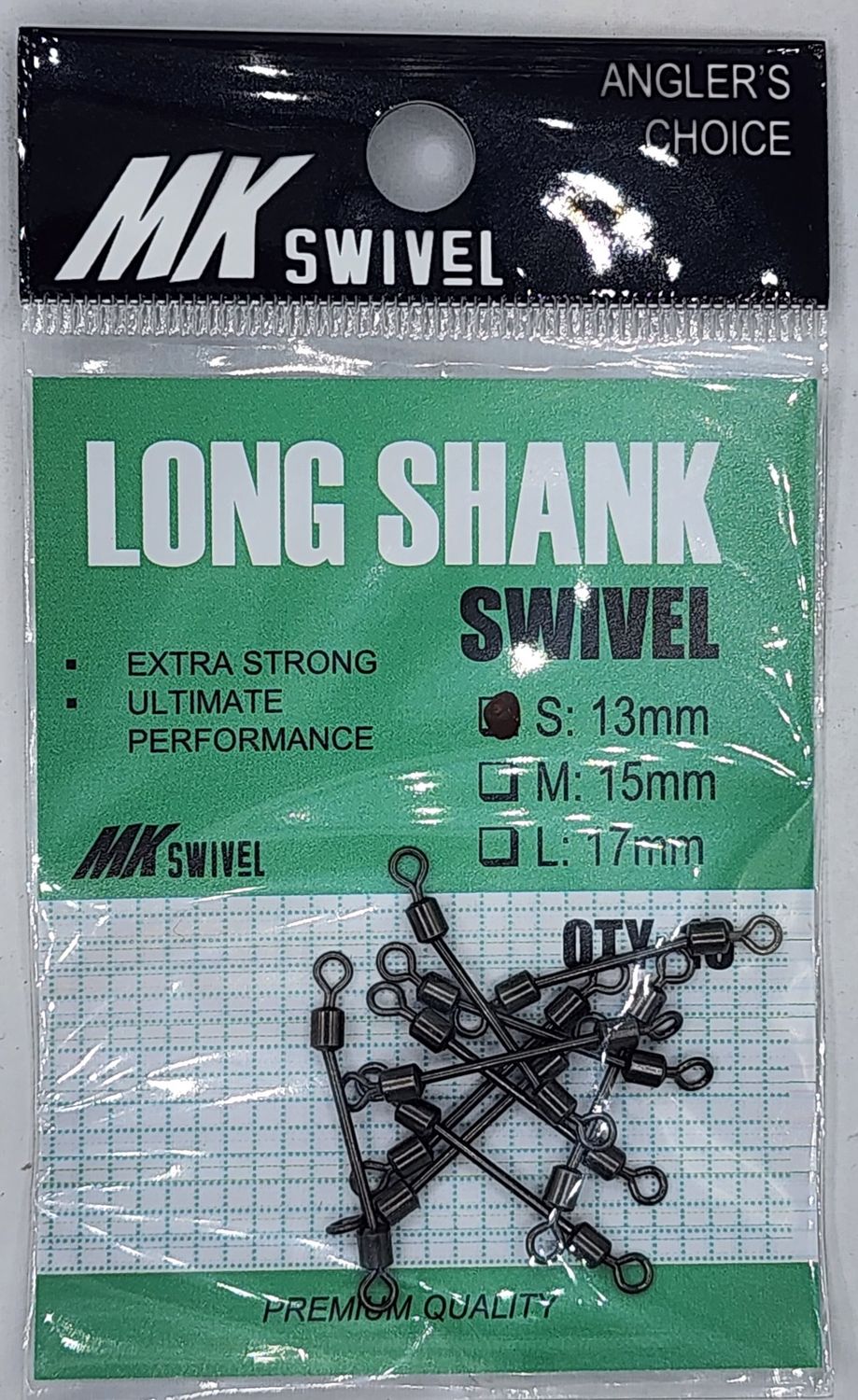 MK SWIVEL LONG SHANK SWIVEL, Size: S