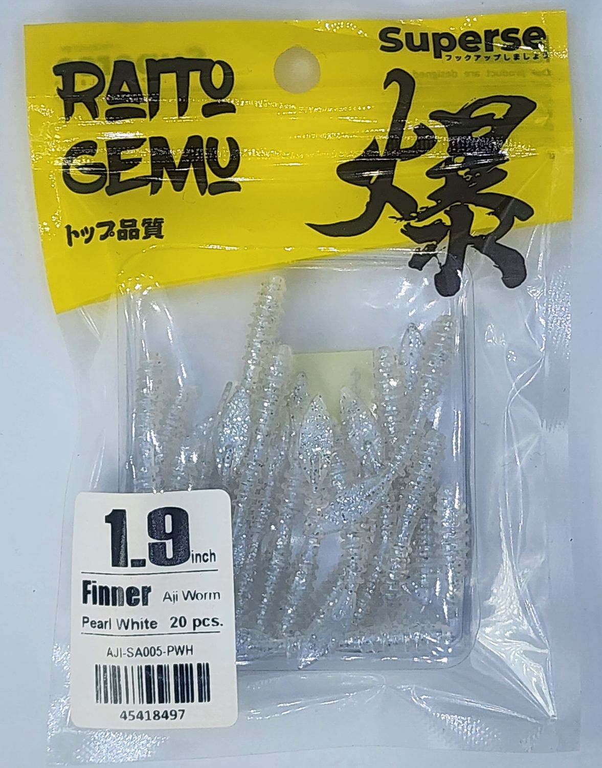 SUPERSE FINNER 1.9", Colour: PEARL WHITE