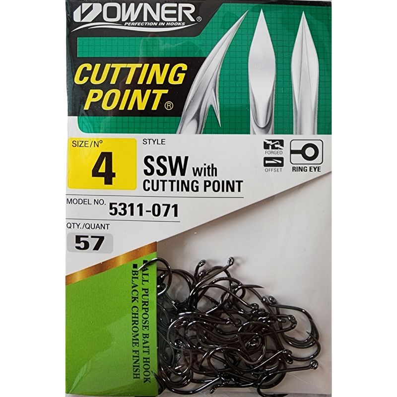OWNER CUTTING POINT SSW ALL PURPOSE BAIT HOOKS 5311 (BULK PACK)