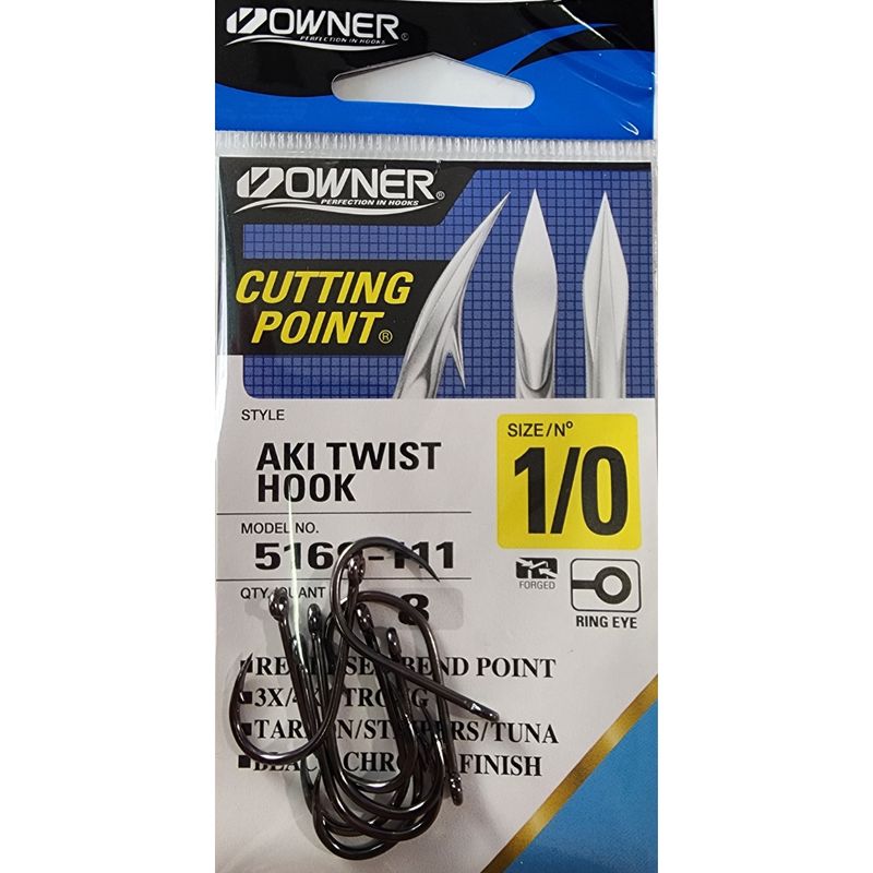 OWNER CUTTING POINT AKI TWIST HOOK 5169