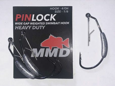 MMD WEEDLESS HOOKS, Size: WEEDLESS PINLOCK 4/0 - 1/6oz