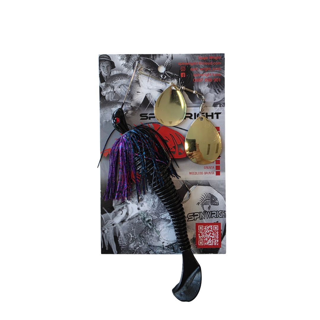 SPINWRIGHT 1oz SPINNERBAIT DOUBLE COLORADO RIGGED 6", Colour: #1