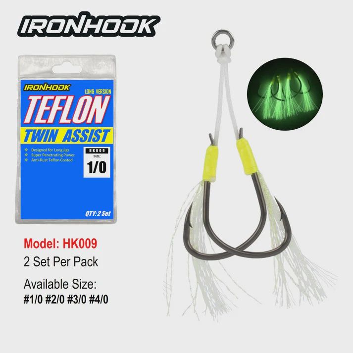 SUPERSE IRONHOOK LONG TEFLON TWIN ASSIST HK009
