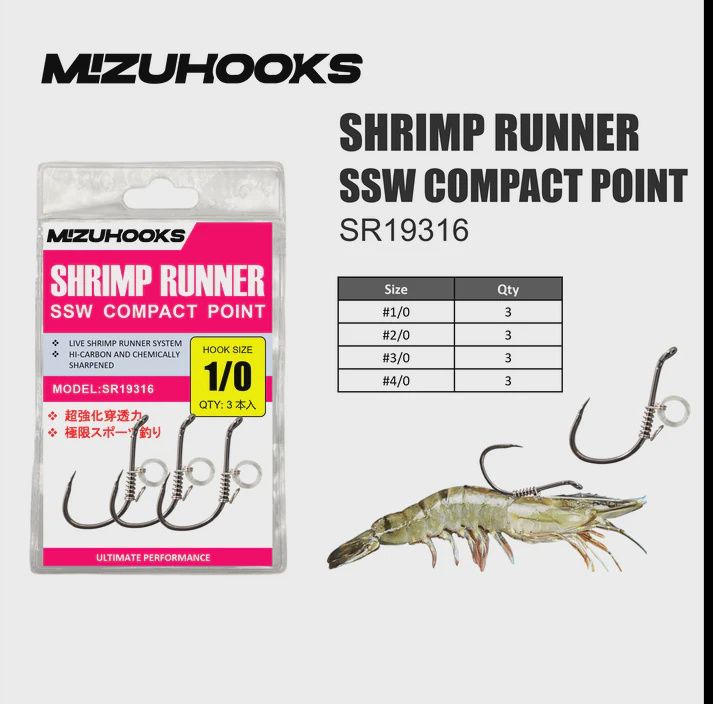 SUPERSE MIZUHOOKS SHRIMP RUNNER SSW COMPACT POINT SR19316
