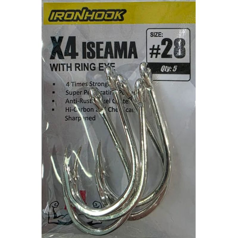 SUPERSE IRONHOOK X4 ISEAMA WITH RING EYE