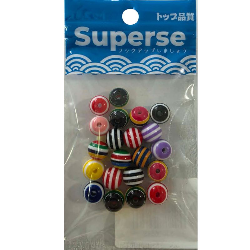 SUPERSE MULTI-COLOUR RESIN BEADS TE06