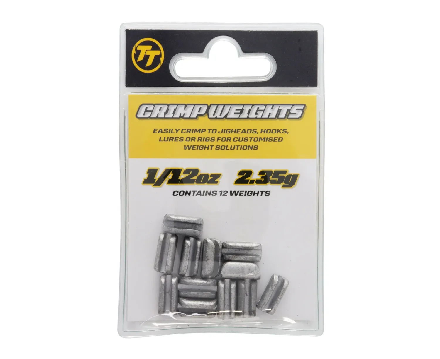 TT CRIMP WEIGHTS, Weight: 1/12oz - 2.35g