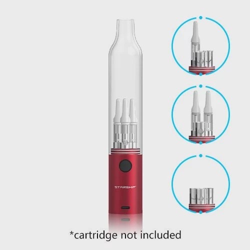 Hamilton Devices Starship Triple Cartridge, Color: Red