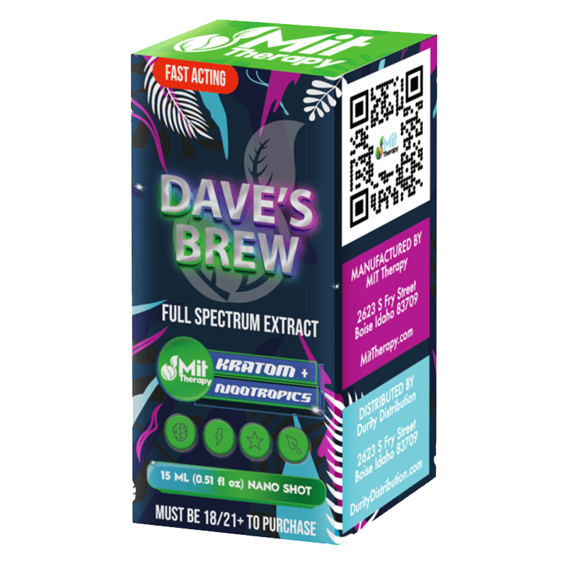 Mit Therapy Dave&#39;s Brew Kratom Shot