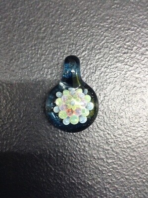 Glass Bubble Flower Pendant