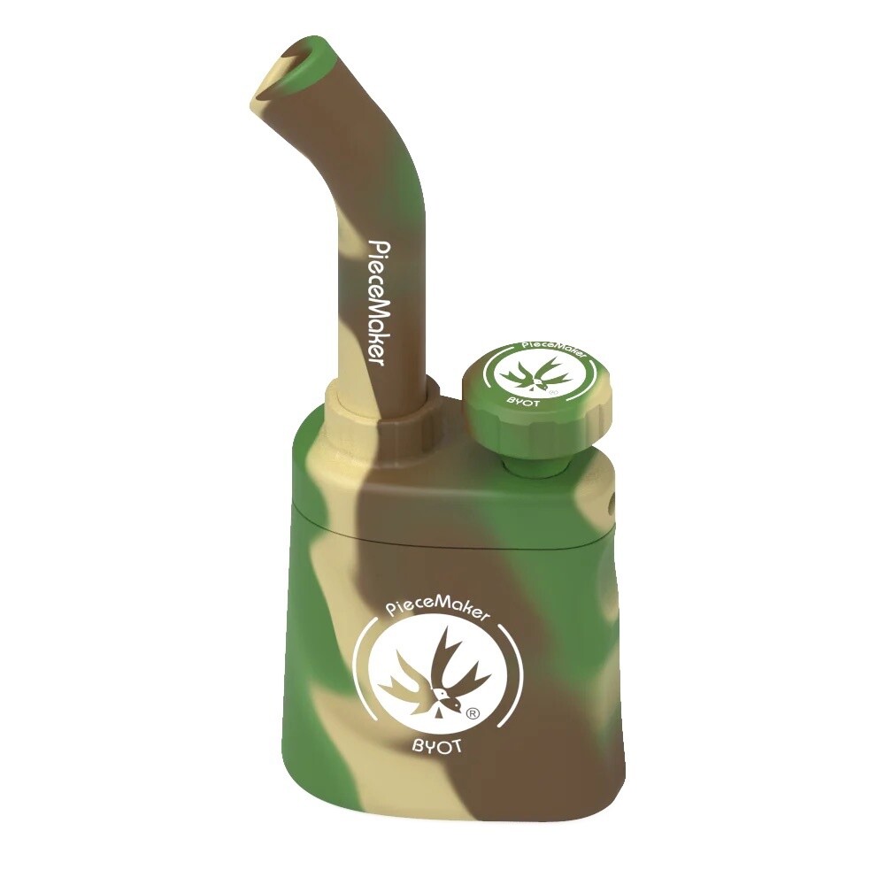 Piecemaker Klutch Silicone Water Pipe, Color: Kamo
