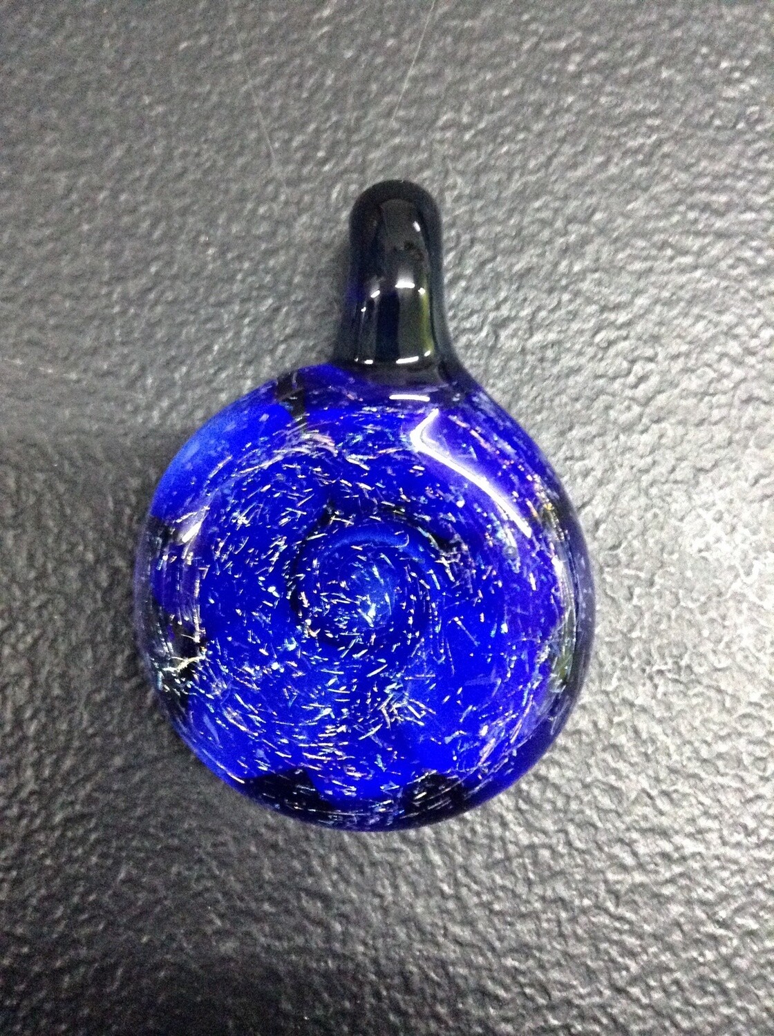 Glass Blue and purple Galaxy Pendant